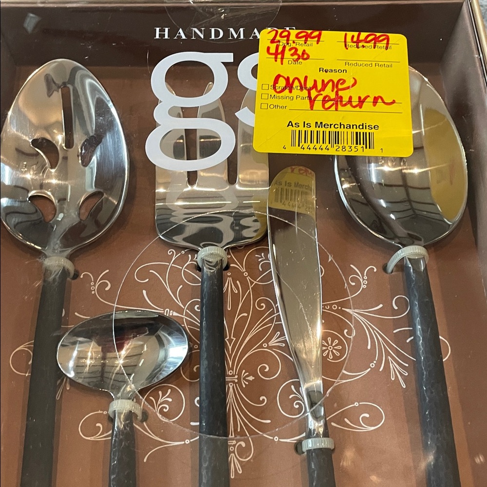 Handmade Silver and Black Cutlery Set - Picture 10 of 13